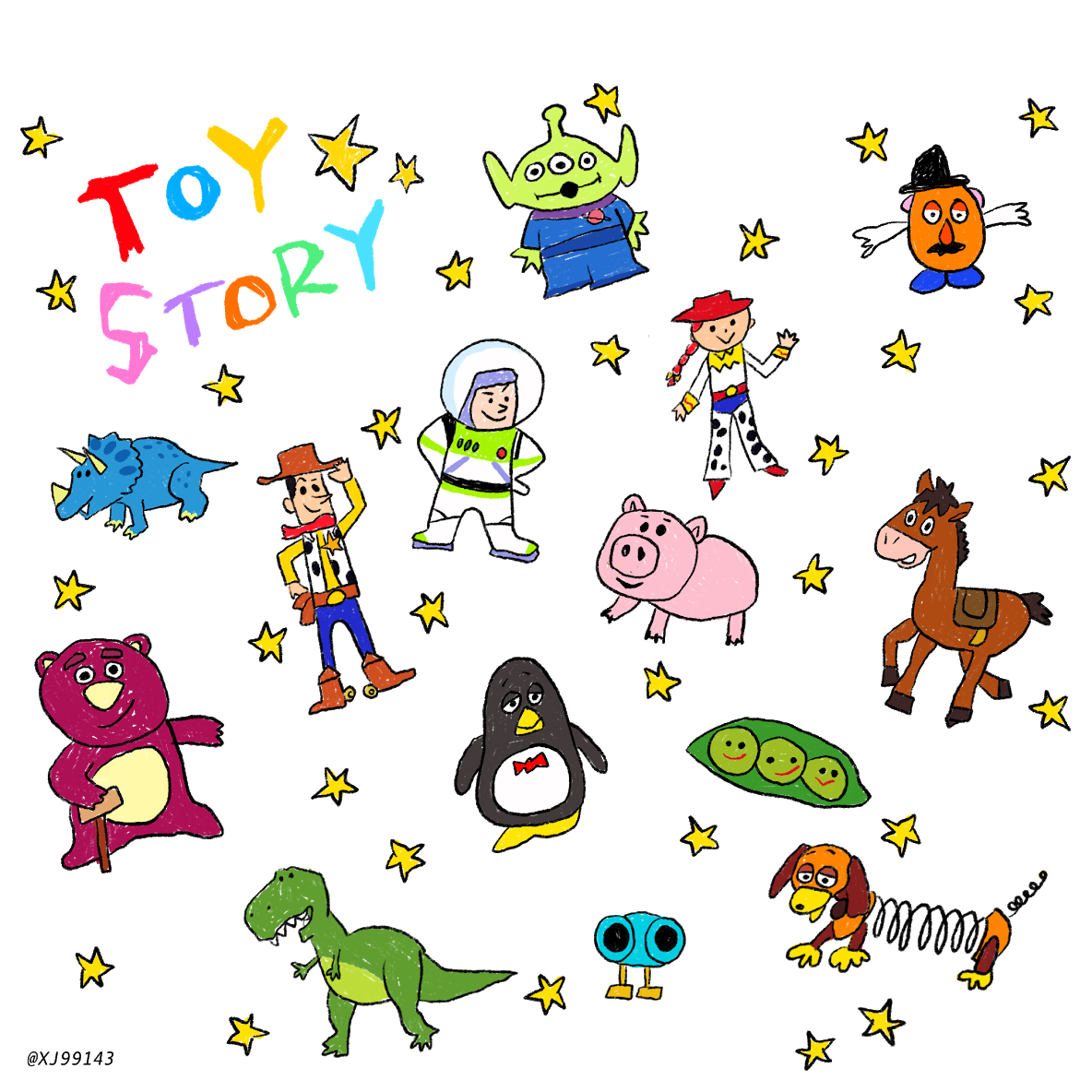 【秘蔵】トイ・ストーリー手書きイラスト解禁！初期案と作画技法
