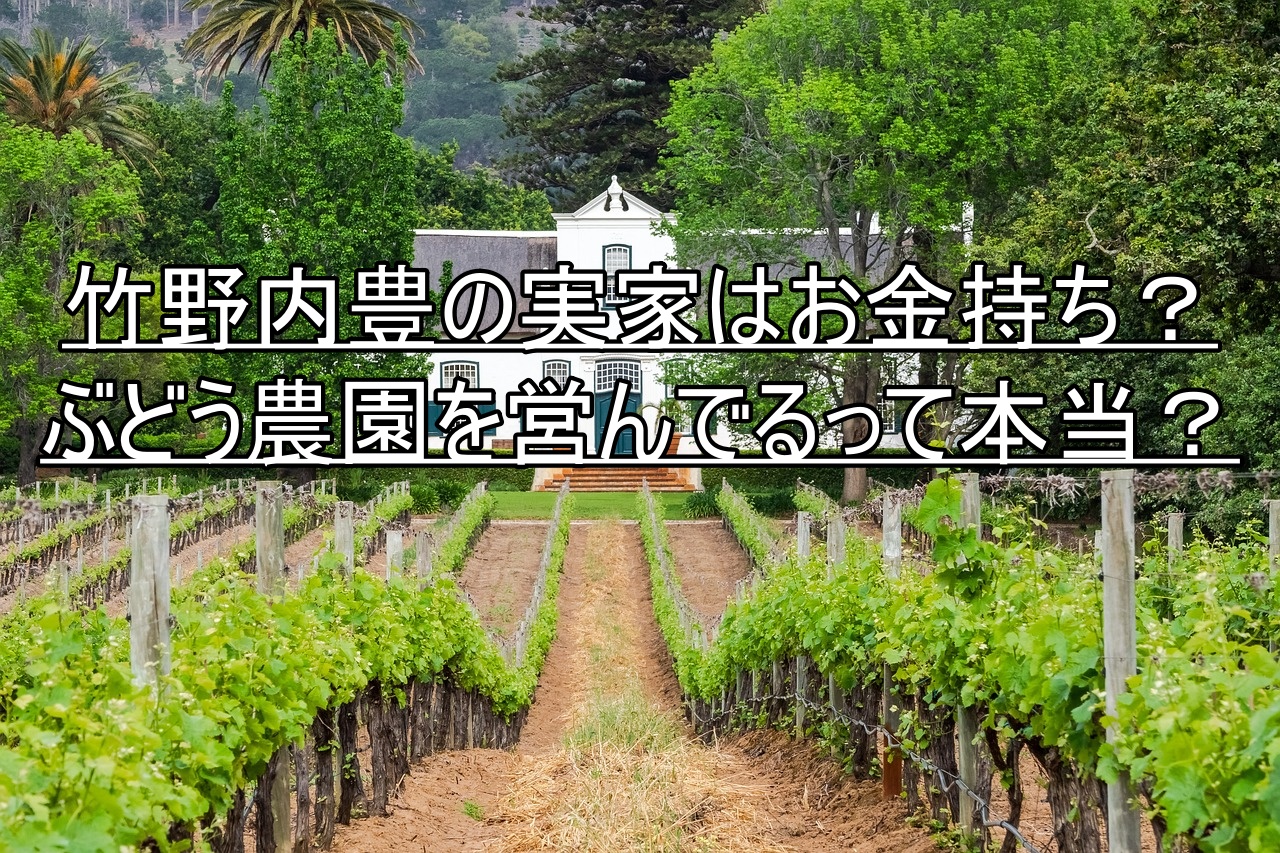 竹野内豊の実家は金持ち？5億円豪邸の真相と父親の意外な職業