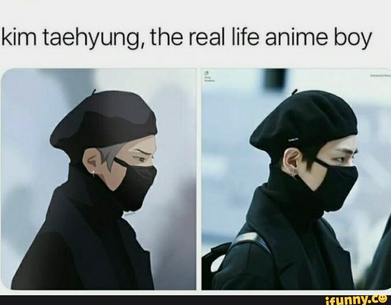 Kim Taehyung Real Life Anime