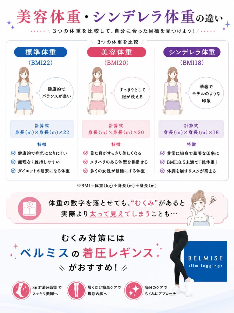 シンデレラ体重とは？Bmi18のリアルと美容体重との違いを徹底解剖