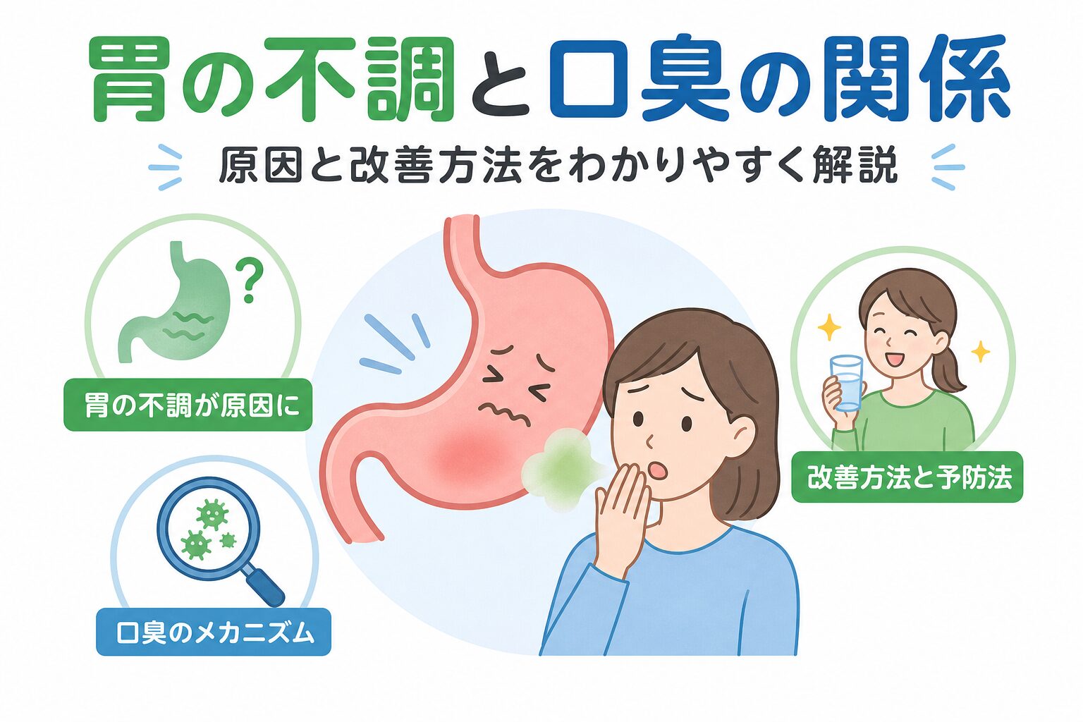 歯磨きで消えない胃からくる口臭の真相と治し方【2026年最新版】