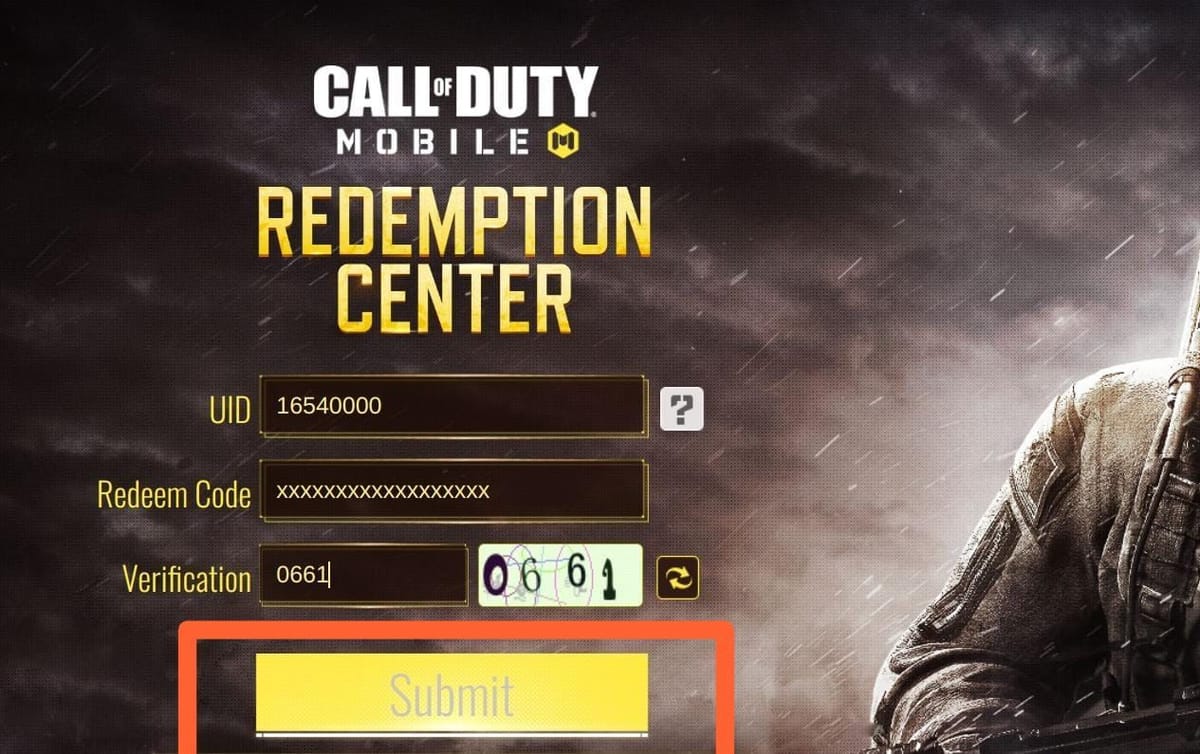 Redeem Code Call of Duty Mobile