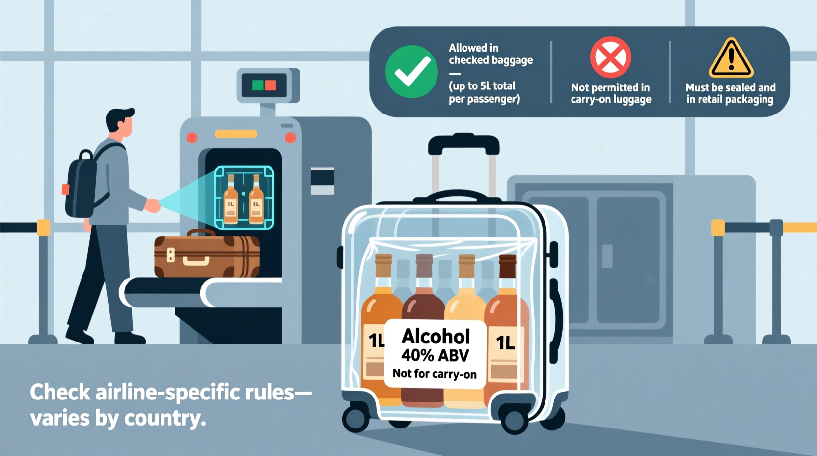 Can Bring Alcohol on Plane