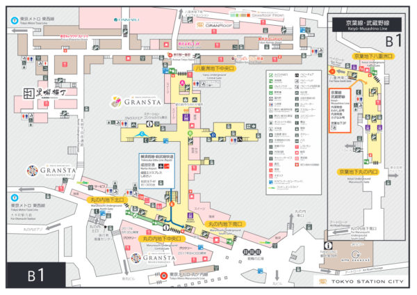 東京駅「銀の鈴」はどこ？地下1階構内地図と迷わない最短ルート解説