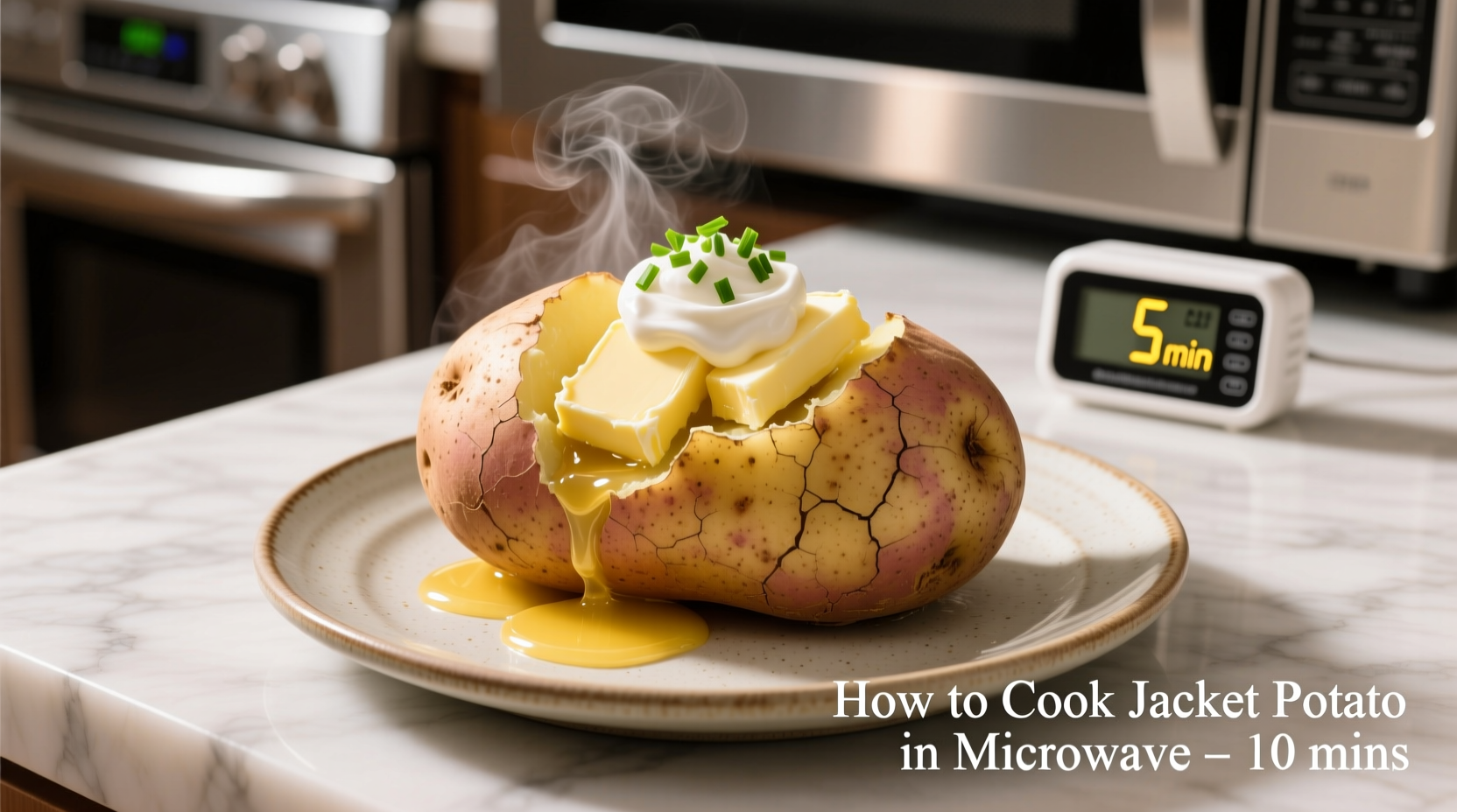 Cooking a Jacket Potato in a Microwave