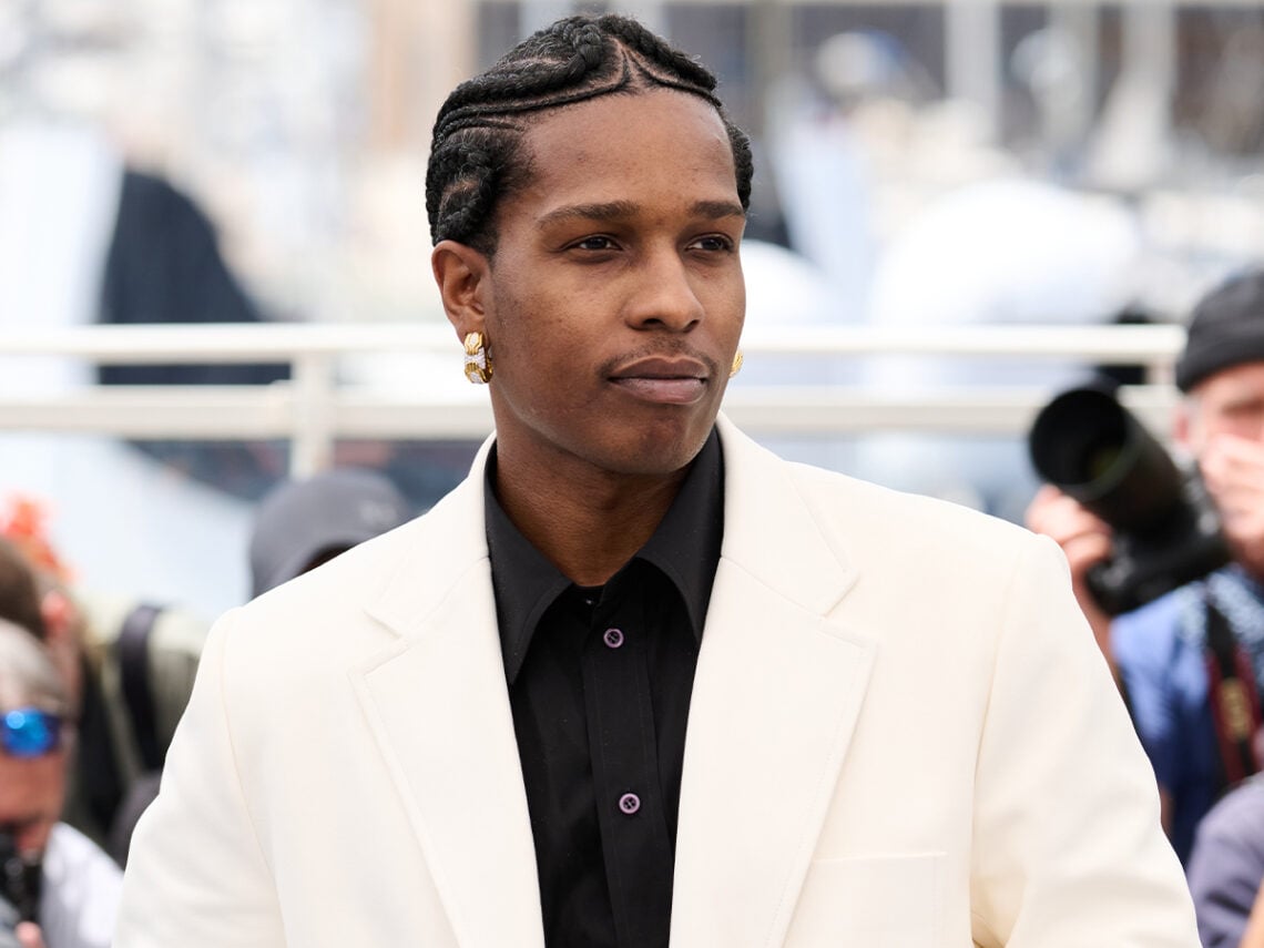 A$Ap Rocky Keeps It Sharp Leaving New York Hotel Behind the Wheel of Classic Bentley