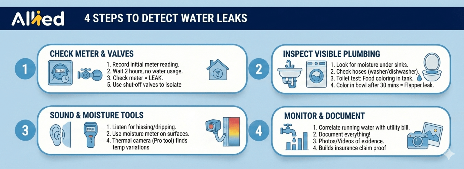 How to Find Water Leak in House