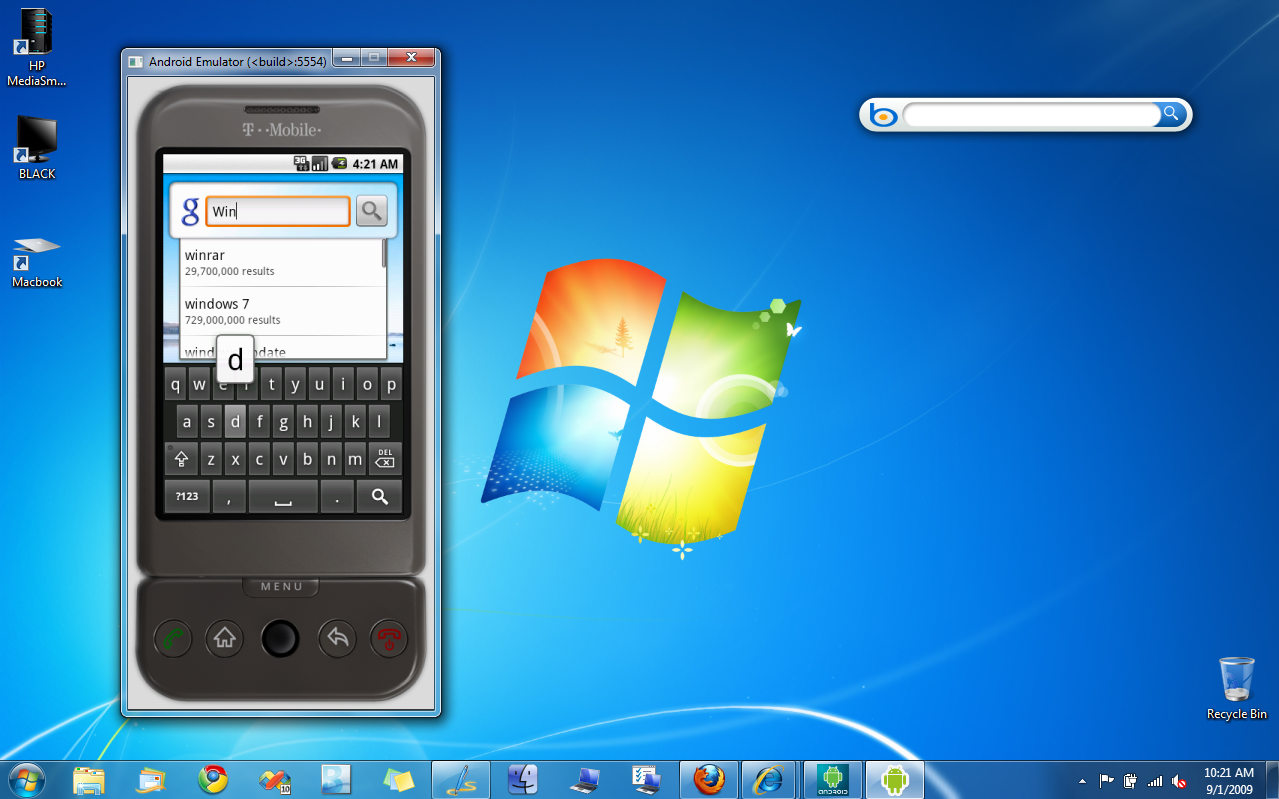 Android Os Emulator for Windows 7