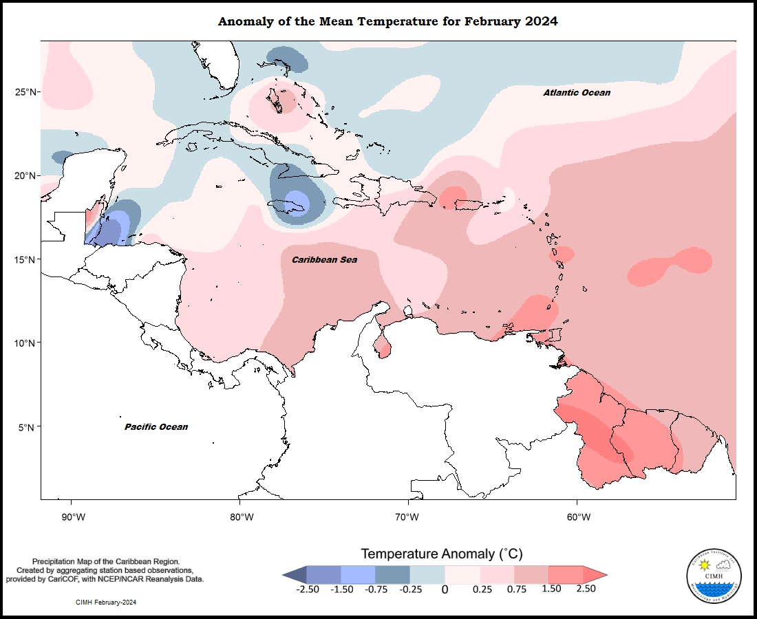 Weather in the Caribbean February