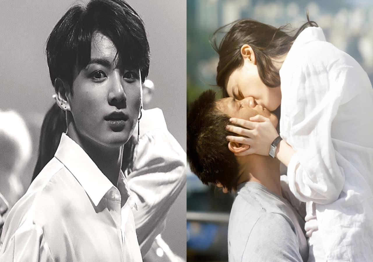Bts v and Junkook Kiss