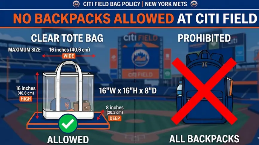 Citi Field Bag Size Policy