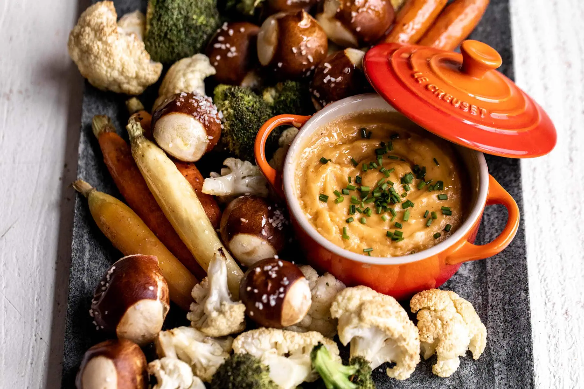 Roasted Vegetables for Fondue