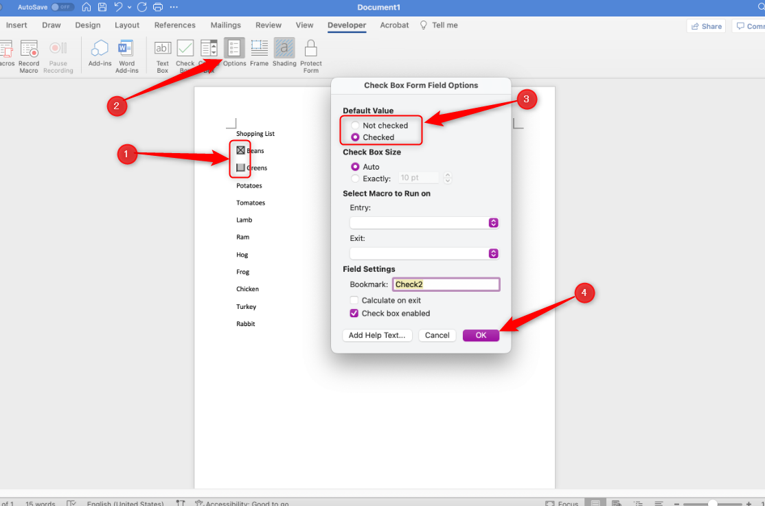 How Do You Insert a Checkbox in Word
