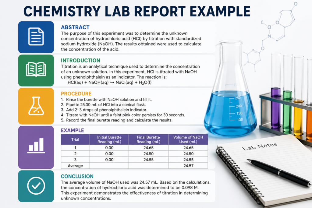 Examples of Formal Lab Reports for Chemistry