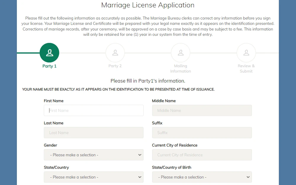 Clark County Marriage License