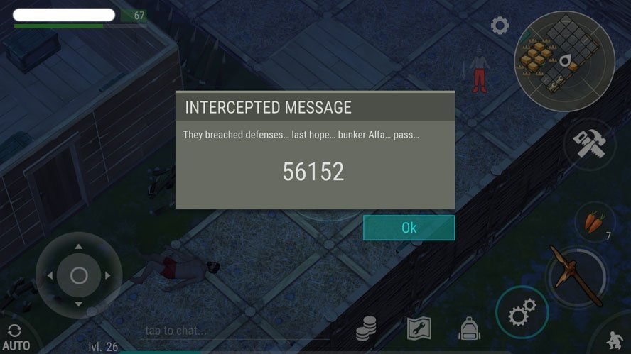 Code for Bunker Alfa in Last Day on Earth