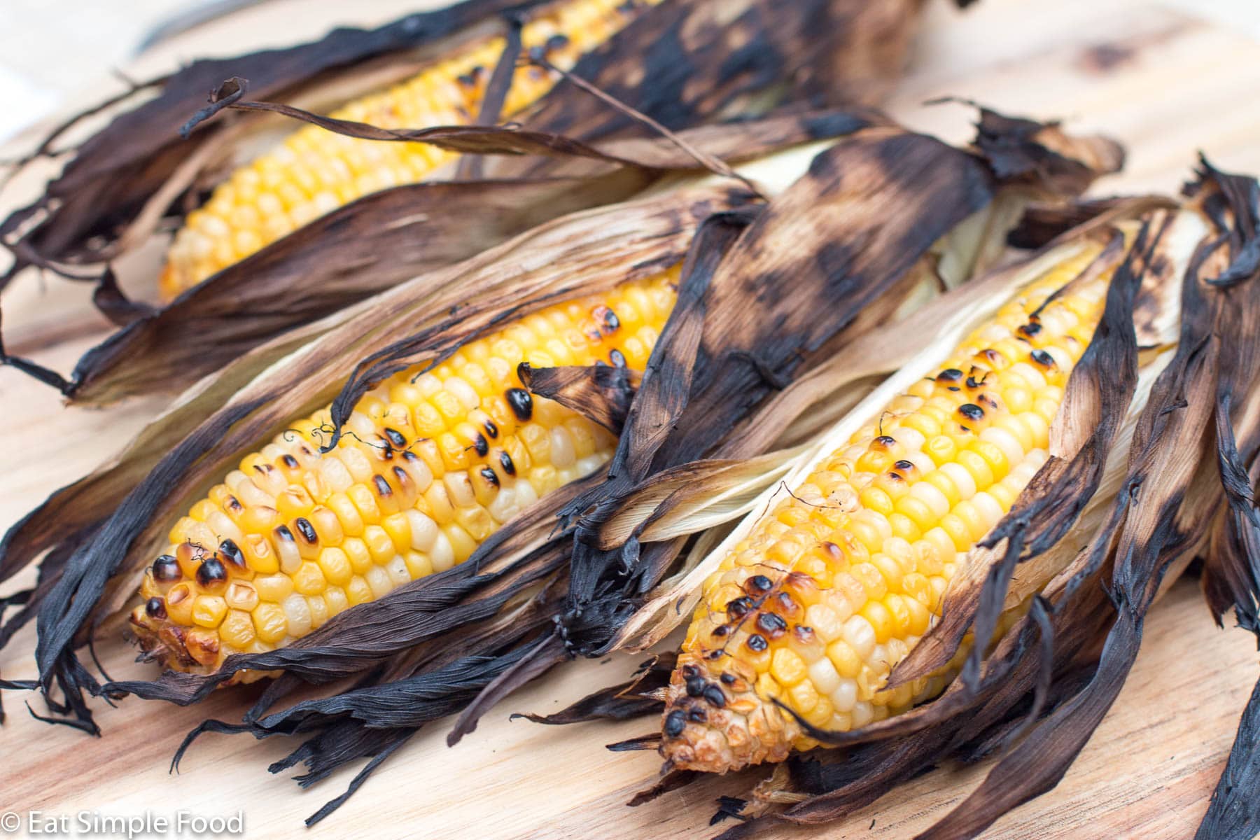 Boiling Corn with Husk On