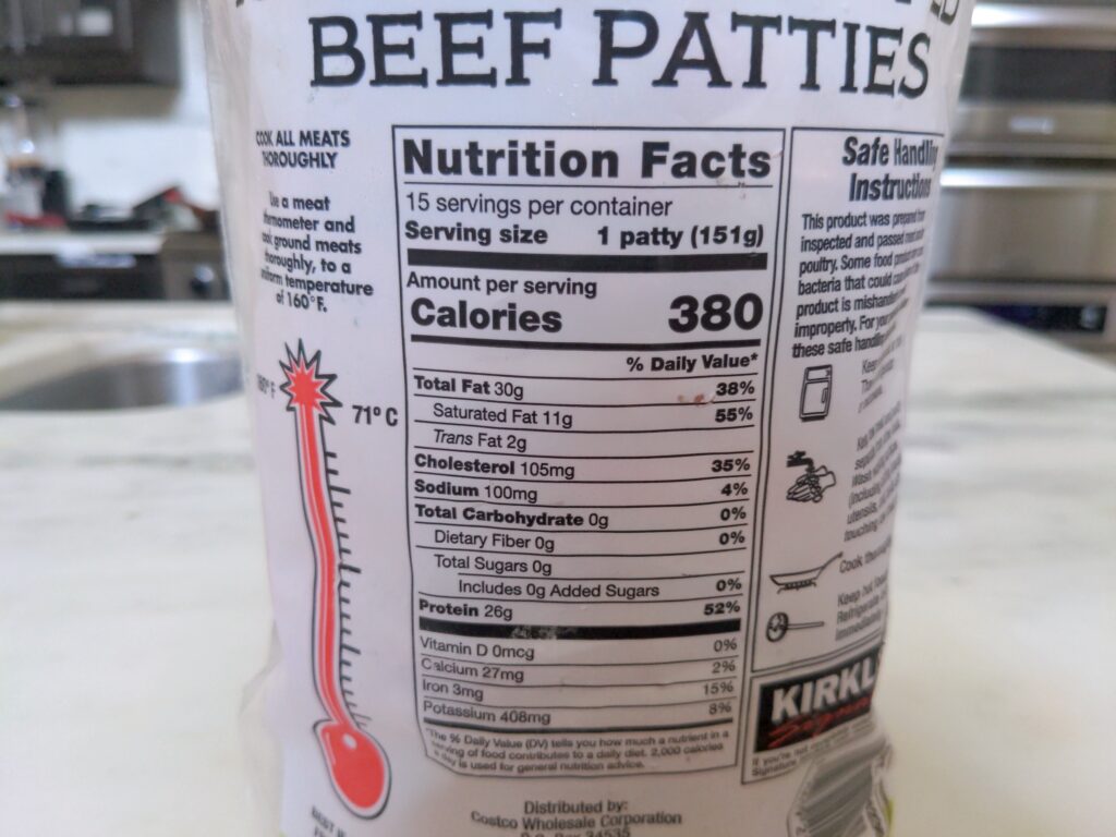 How Many Calories Is in a Beef Patty