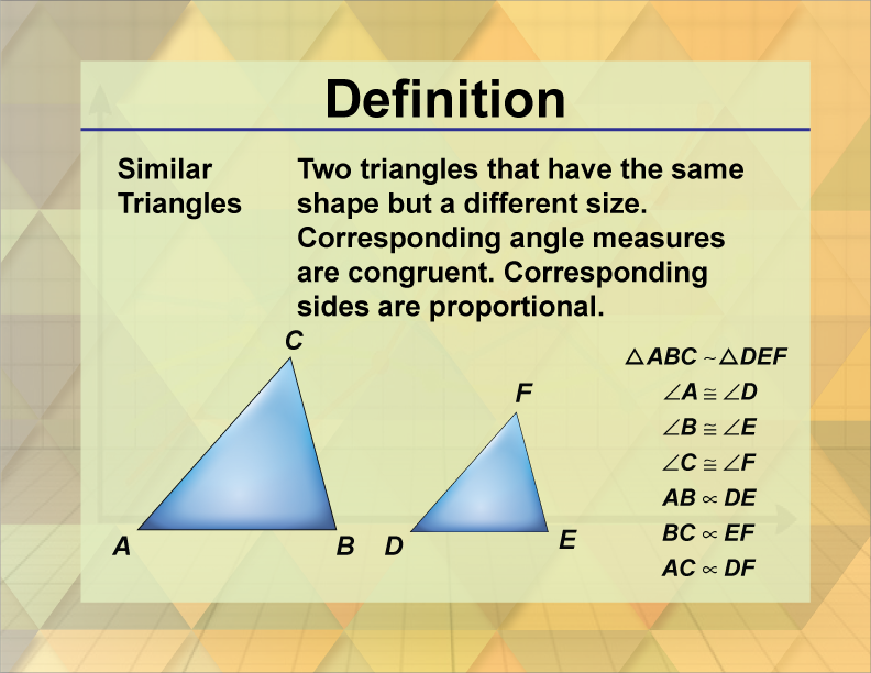 What Is the Definition of Similar in Math