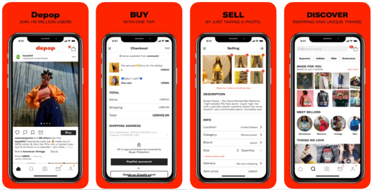 Depop Buy and Sell Clothes App