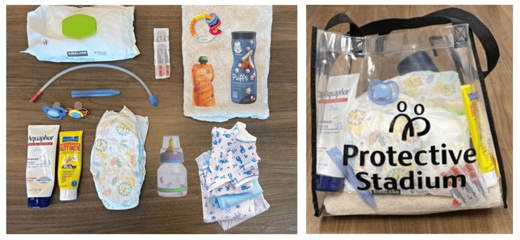 Clear Diaper Bag for Stadium