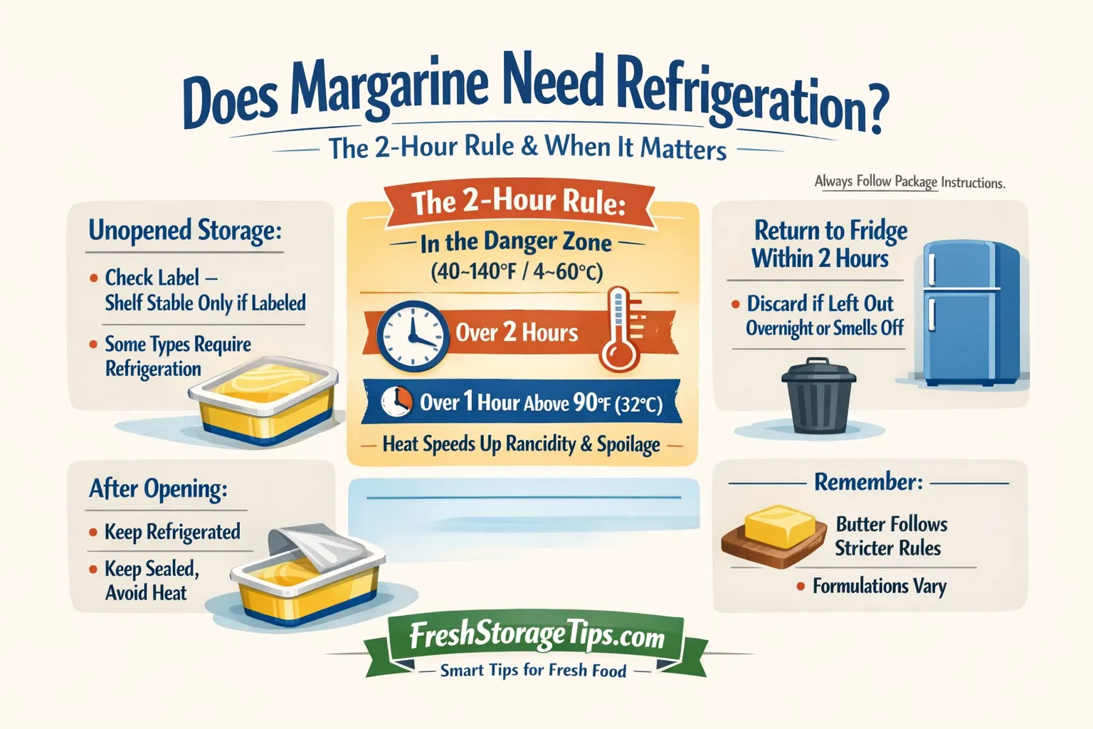 Does Margarine Need Refrigeration