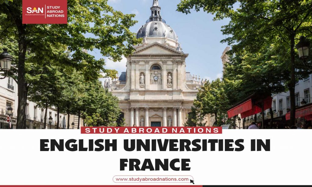 Universities in France That Speak English