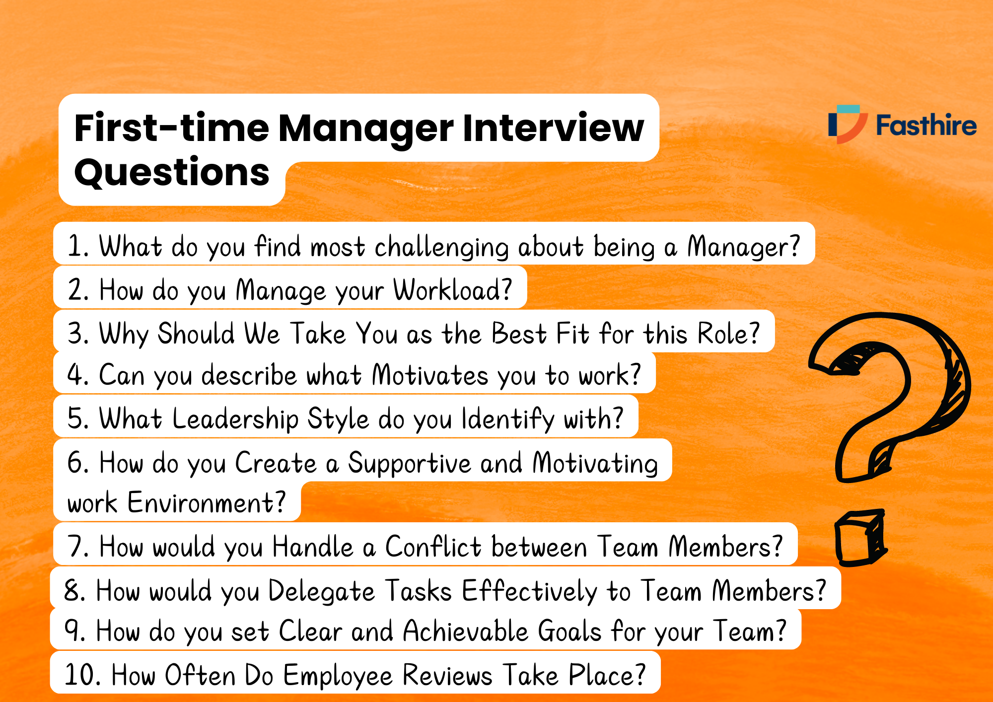 First Time Manager Interview Questions and Answers
