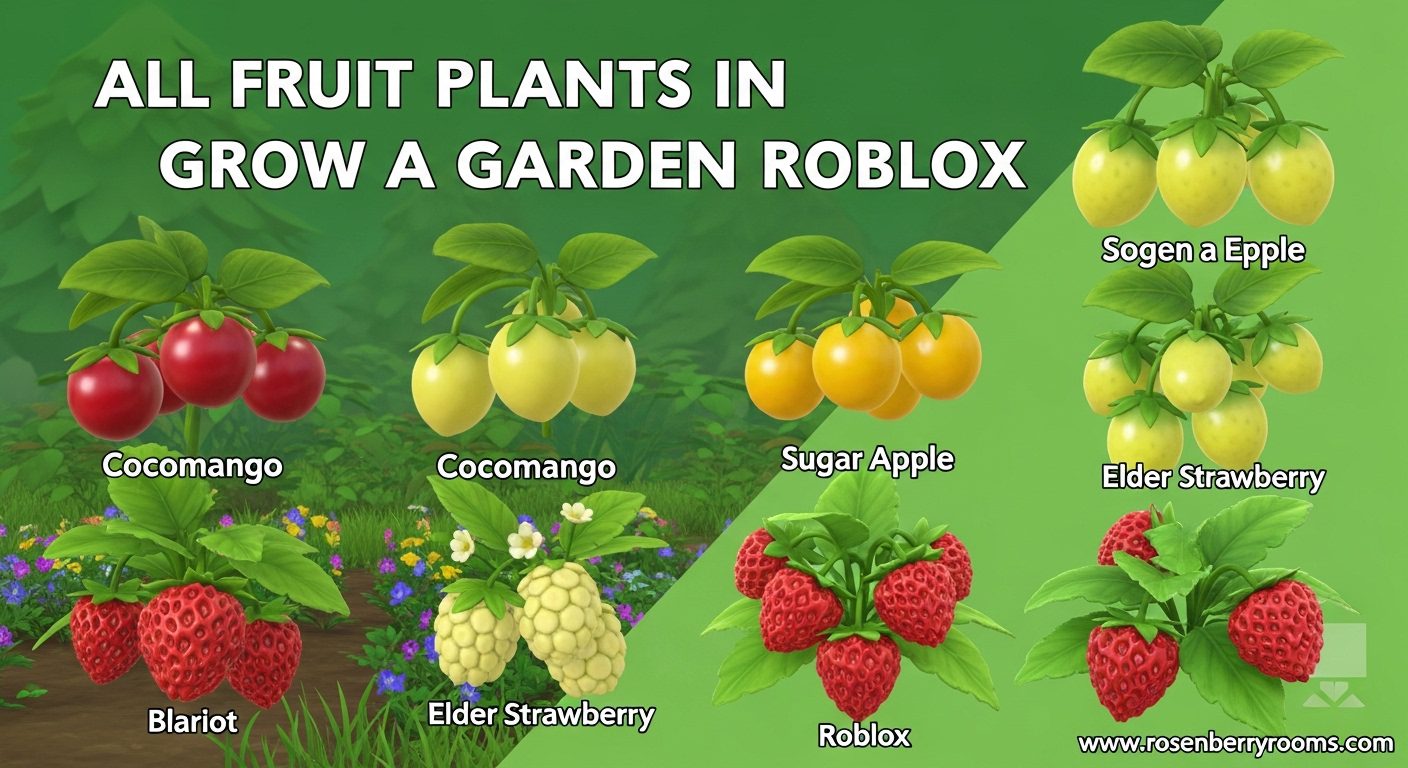All the Fruits in Grow a Garden Roblox