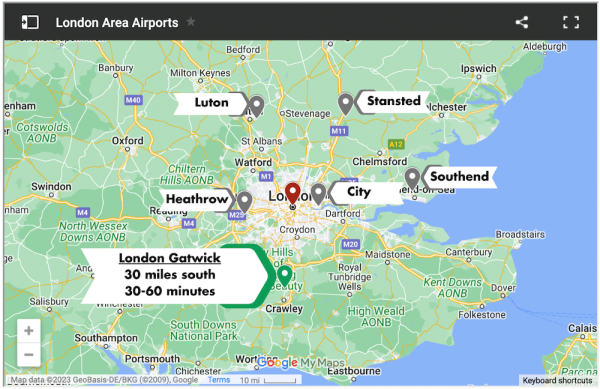 Nearest Train Station to London Gatwick