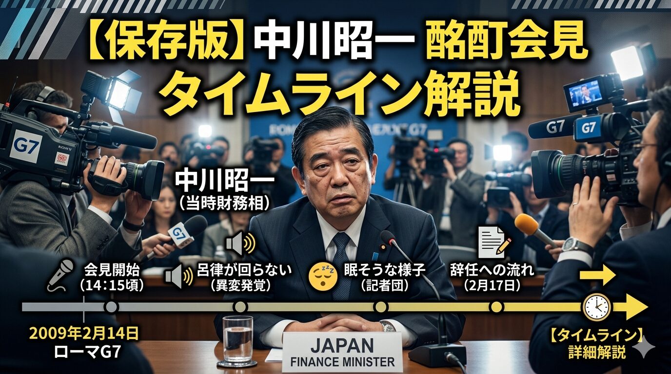 中川昭一酩酊会見なぜ起きた？薬物疑惑と財務省の影を暴く真相