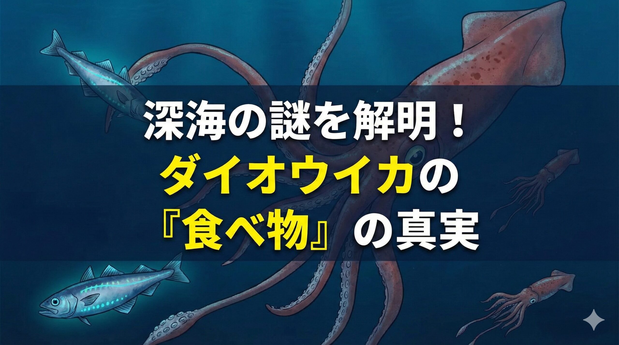 ダイオウイカは食べ物になる？強烈な味の真相と深海の捕食生態を徹底解剖