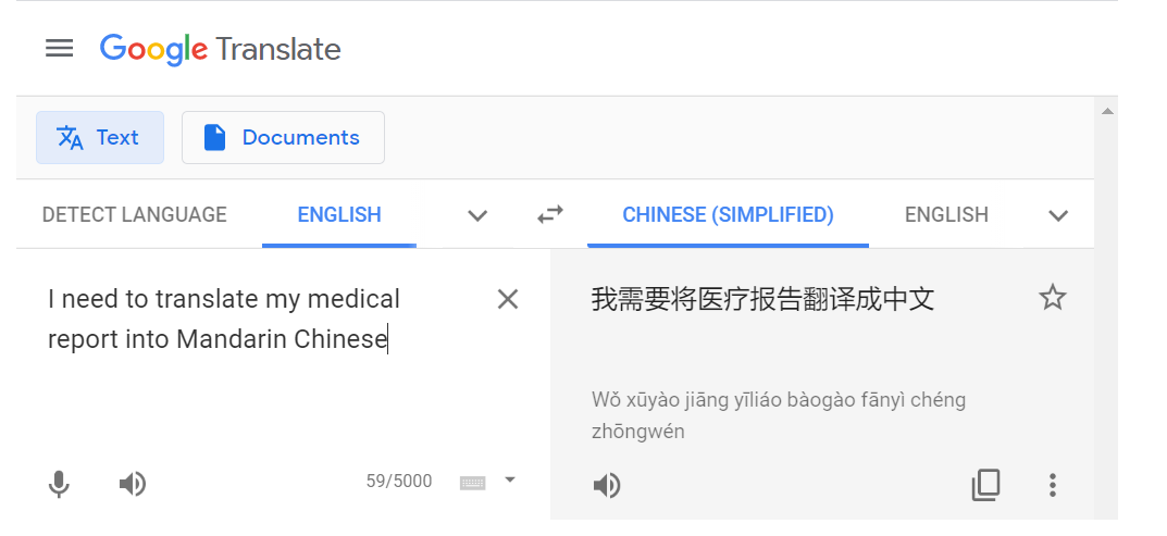 Translator in Mandarin