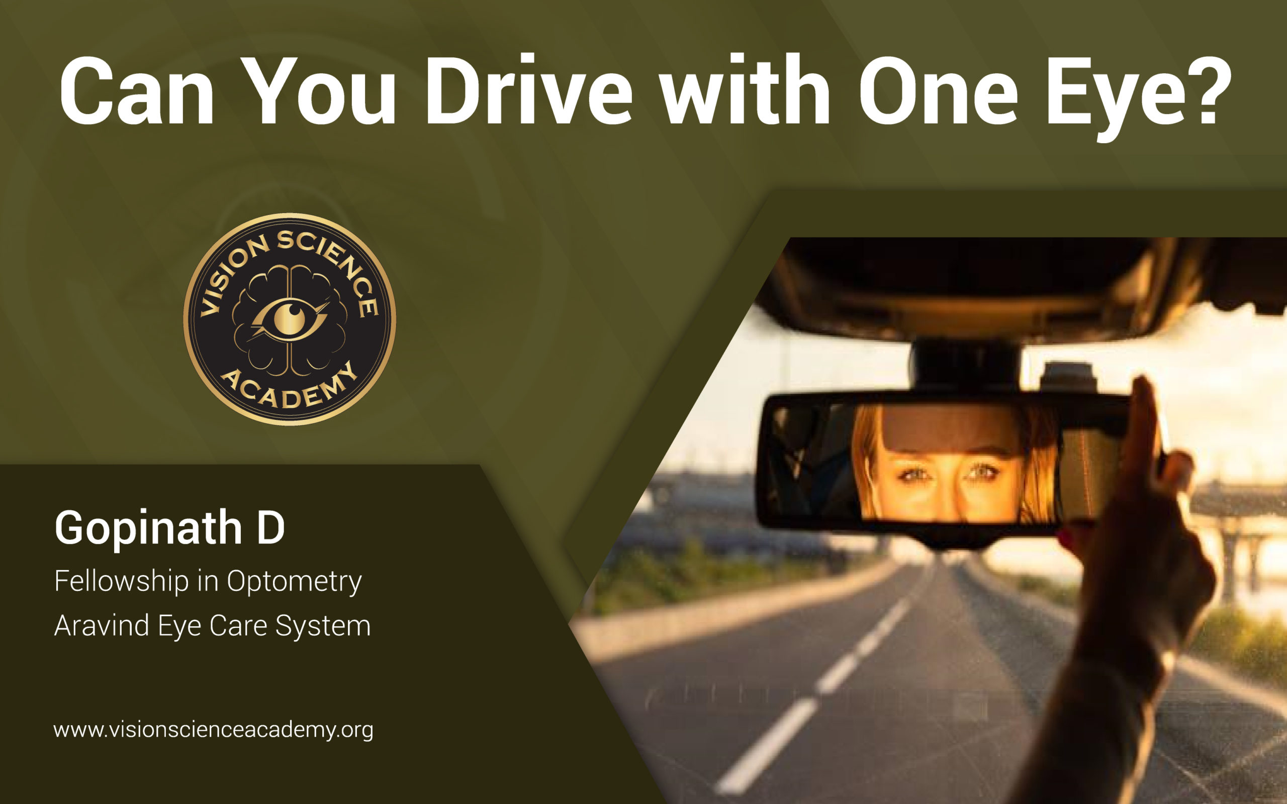 Can You Drive with One Eye in California