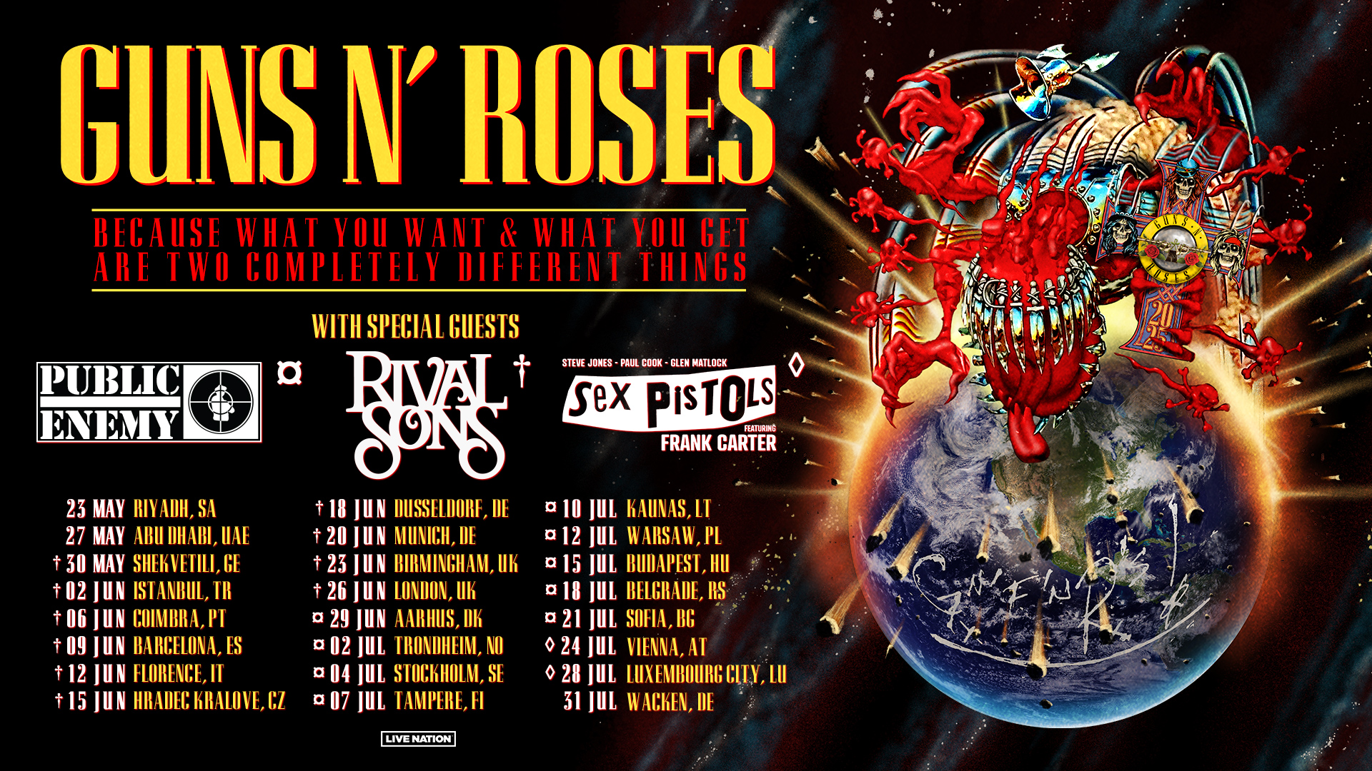 What Time Does Guns N Roses Start