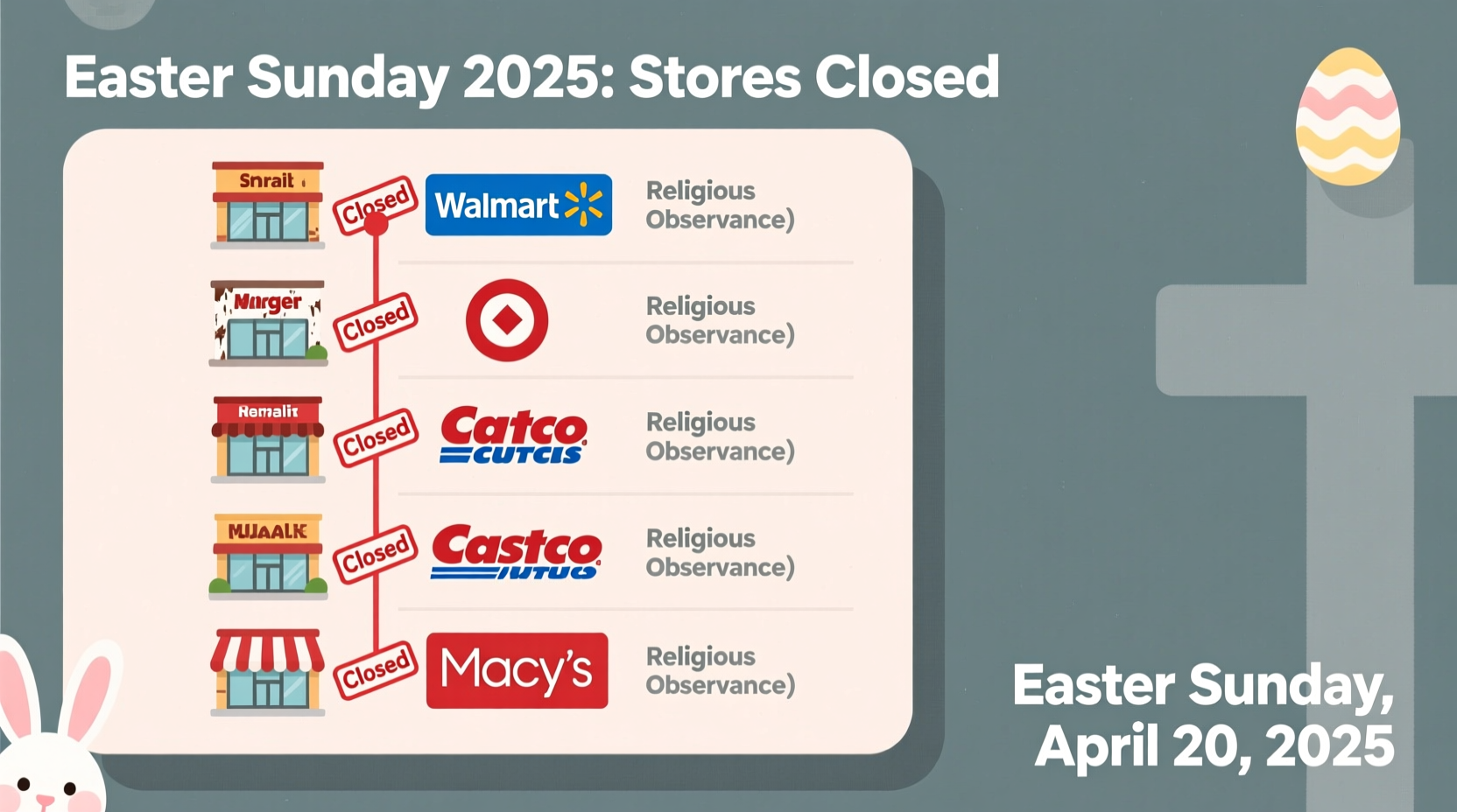 Are All Shops Closed Easter Sunday