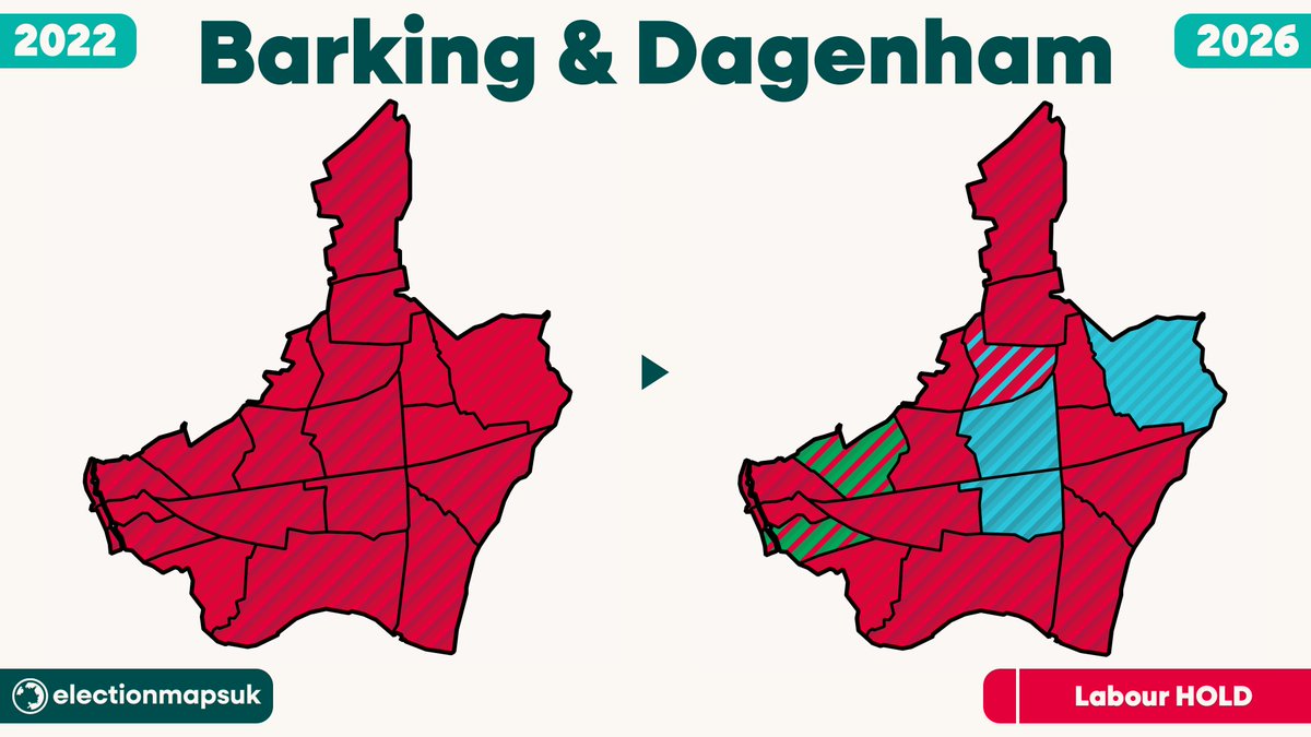 Barking and Dagenham Council Election Results 2026