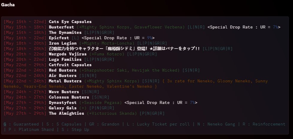 Battle Cats Event Data Leak