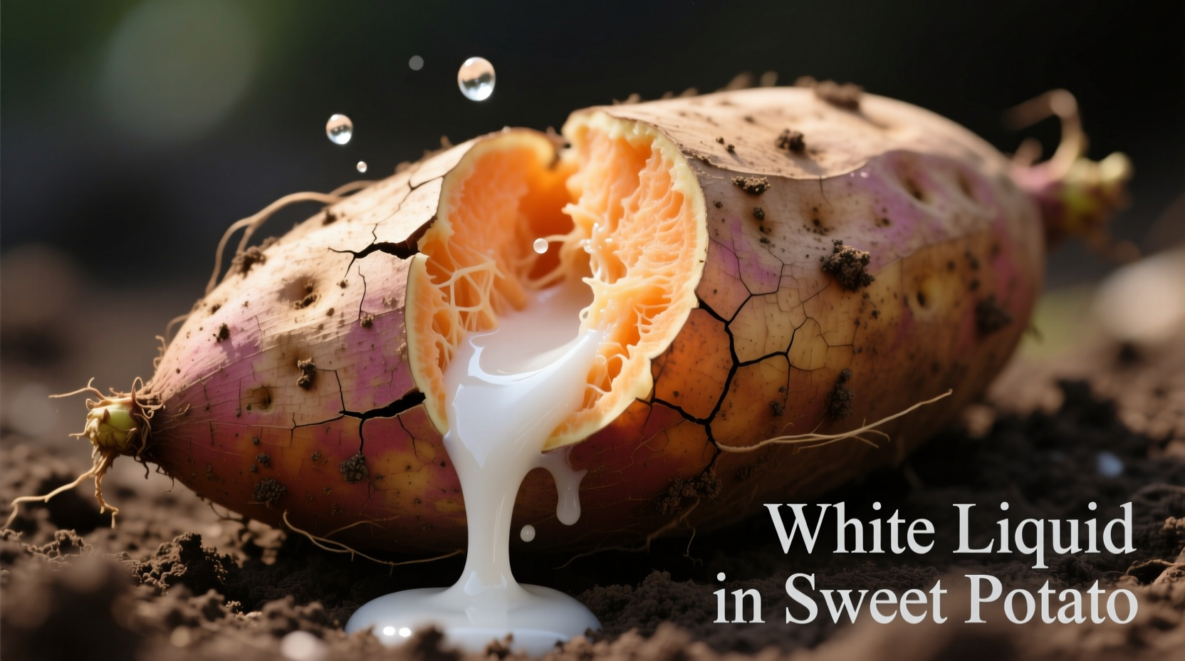 White Liquid in Sweet Potato