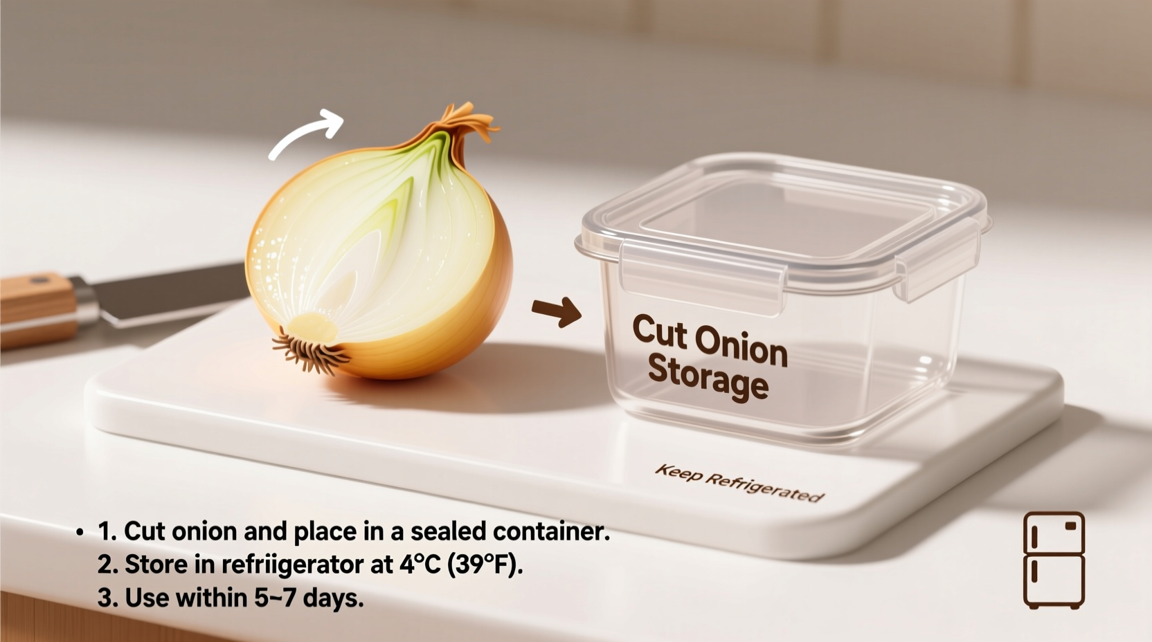 How to Store a Cut Onion in the Fridge