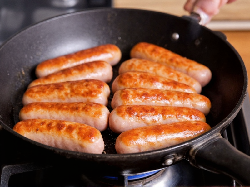 How to Cook Sausage in a Pan
