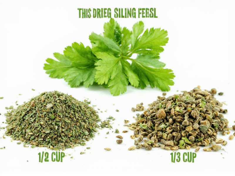 1/2 Cup Fresh Cilantro to Dried