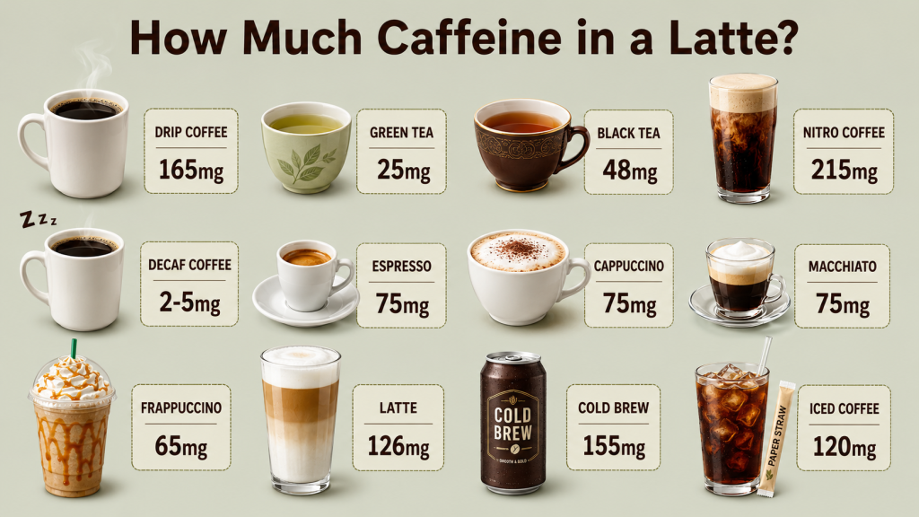 How Much Caffeine Is in a Latte