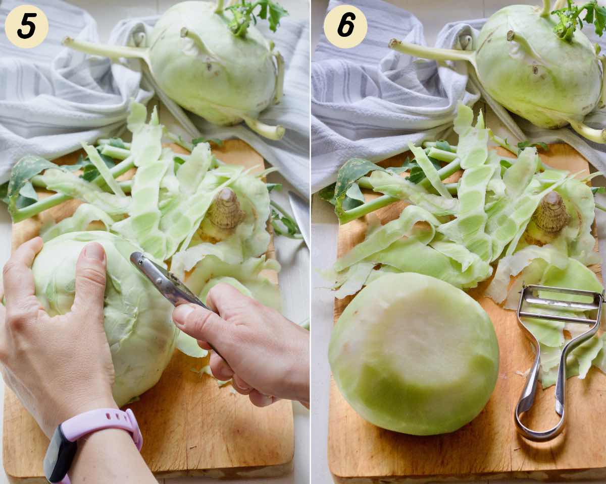 How to Peel Kohlrabi