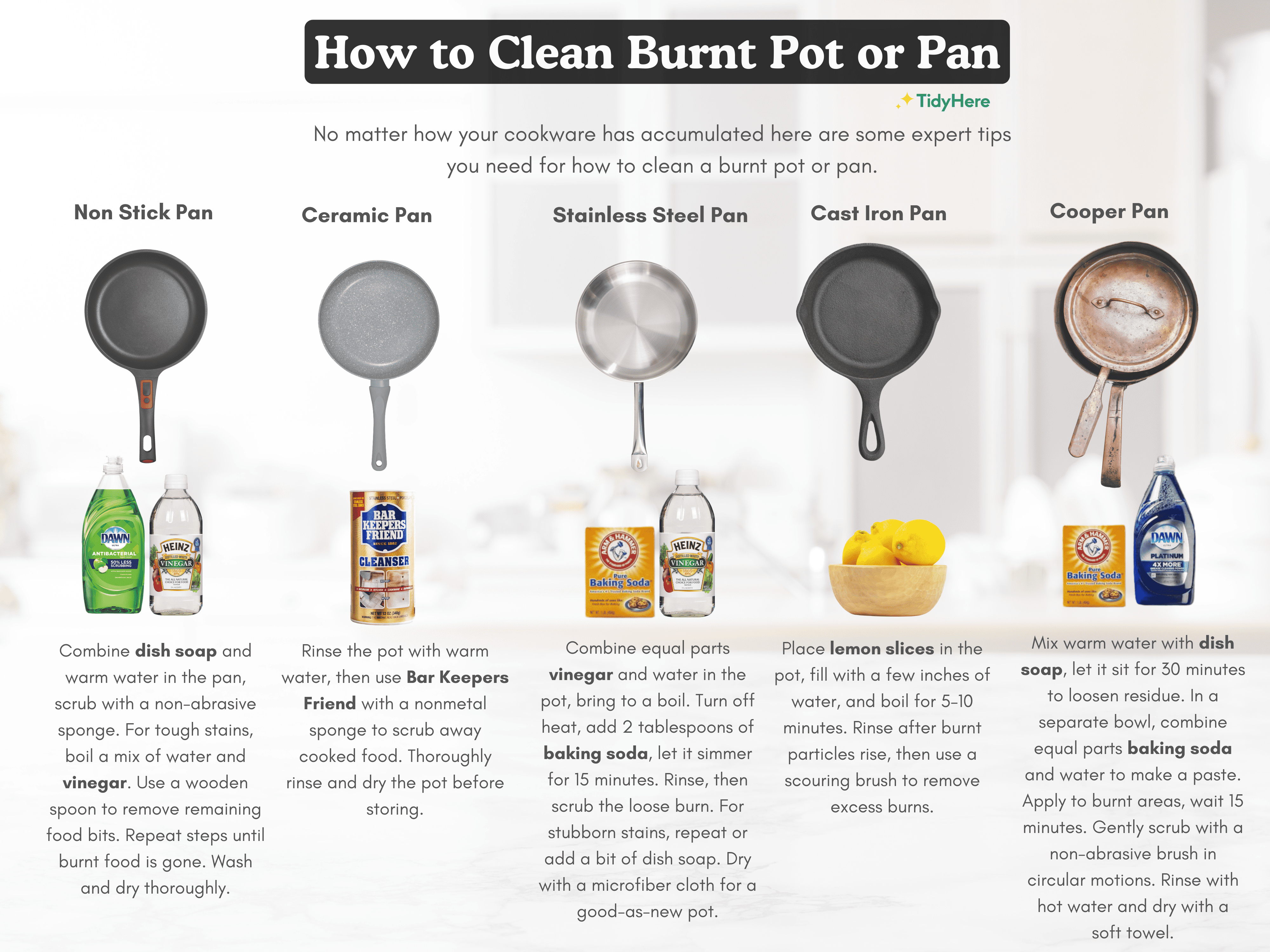 How to Clean a Pan with Burnt