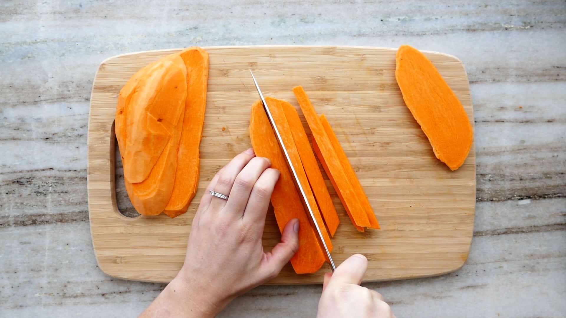 How to Make Cutting Sweet Potatoes Easier