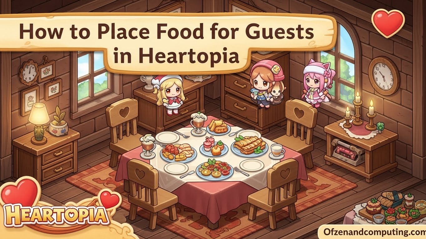Place 3 Servings of Food for Guest Heartopia
