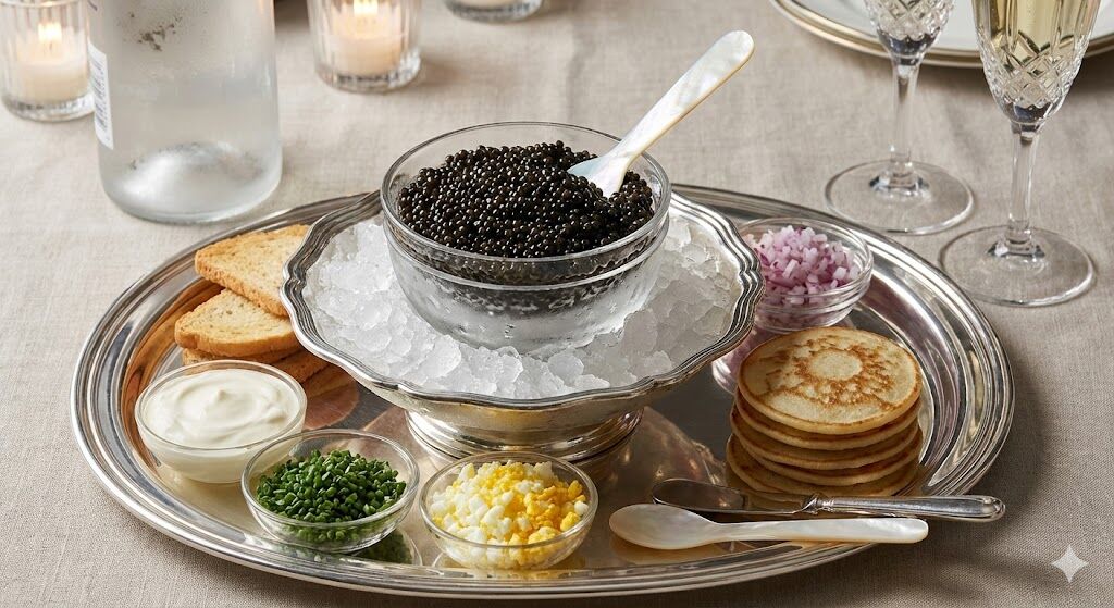 How Is Caviar Served