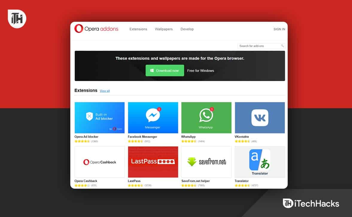 Extensions for Opera Browser