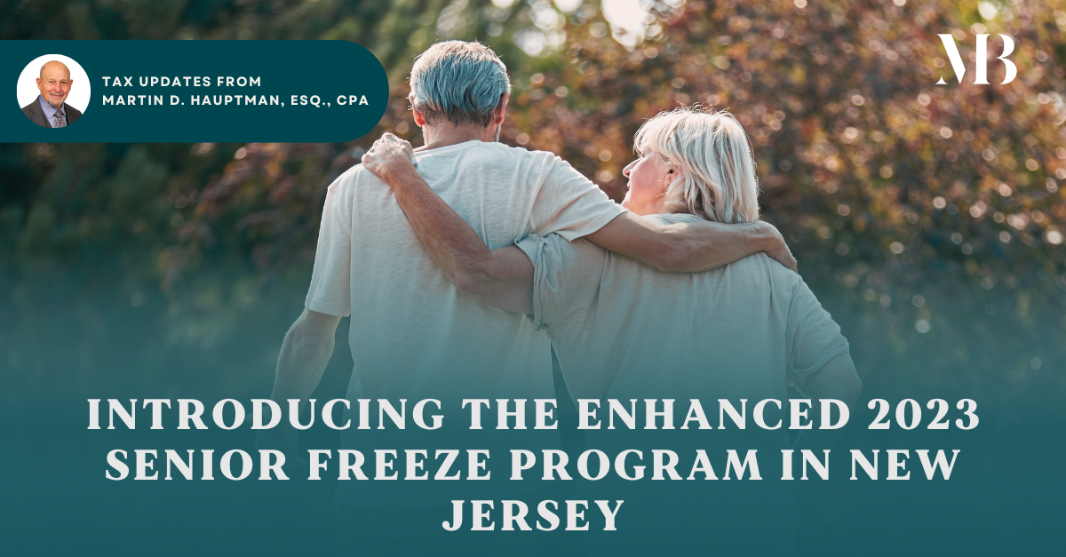 Senior Freeze New Jersey